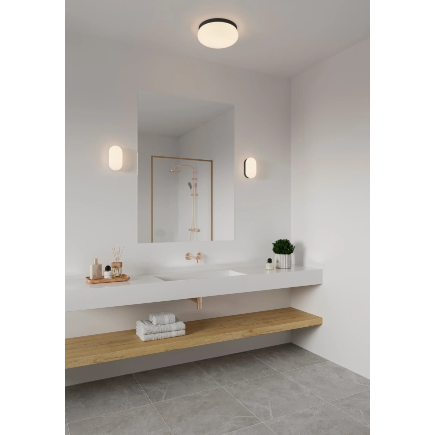 Nordlux - Plafon łazienkowy FOAM 2xE27/55W/230V IP44 czarny
