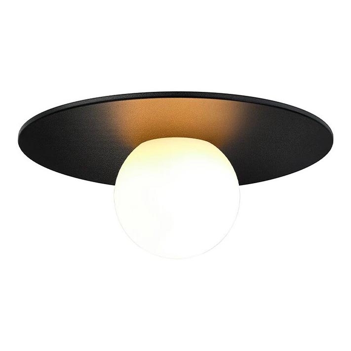 Nordlux - Plafon łazienkowy SIONA 1xE27/60W/230V IP44 czarny