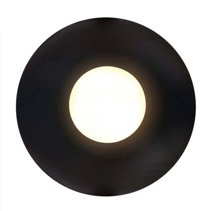 Nordlux - Plafon łazienkowy SIONA 1xE27/60W/230V IP44 czarny