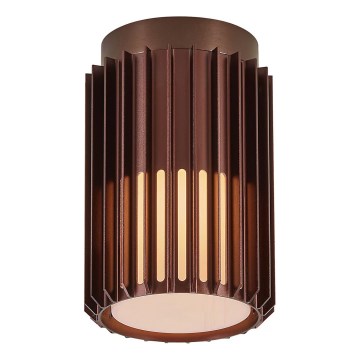 Nordlux - Plafon zewnętrzny ALUDRA 1xE27/15W/230V brązowy