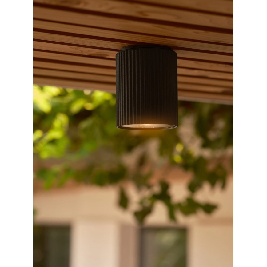 Nordlux - Plafon zewnętrzny KYKLOP 1xGU10/15W/230V IP54 czarny