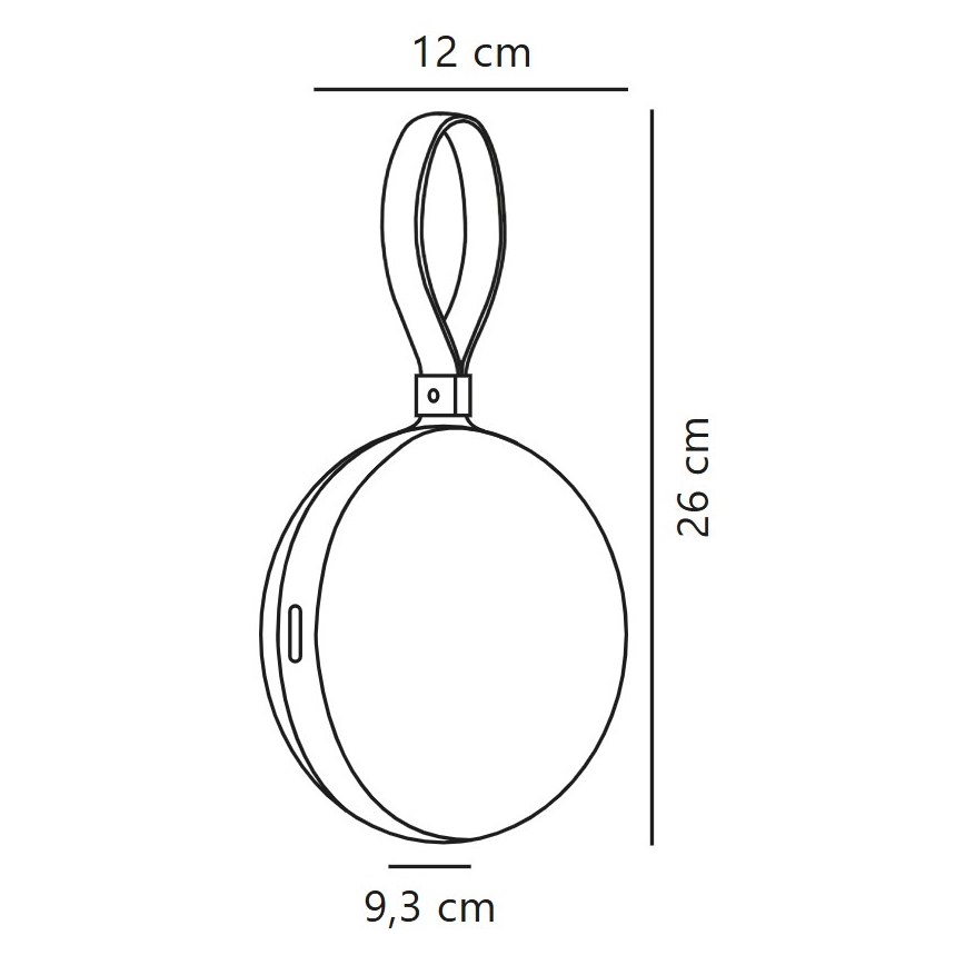 Nordlux - Przenośna ładowalna lampa LED LED/1W/3,7V IP54 żółty