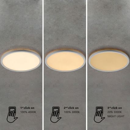 Nordlux - ściemnialna oprawa sufitowa LED do łazienki OJA LED/19W/230V 3000/4000K IP54 śr. 43 cm
