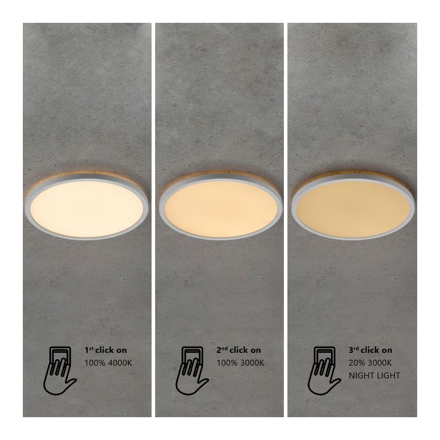 Nordlux - ściemnialna oprawa sufitowa LED do łazienki OJA LED/19W/230V 3000/4000K IP54 śr. 43 cm