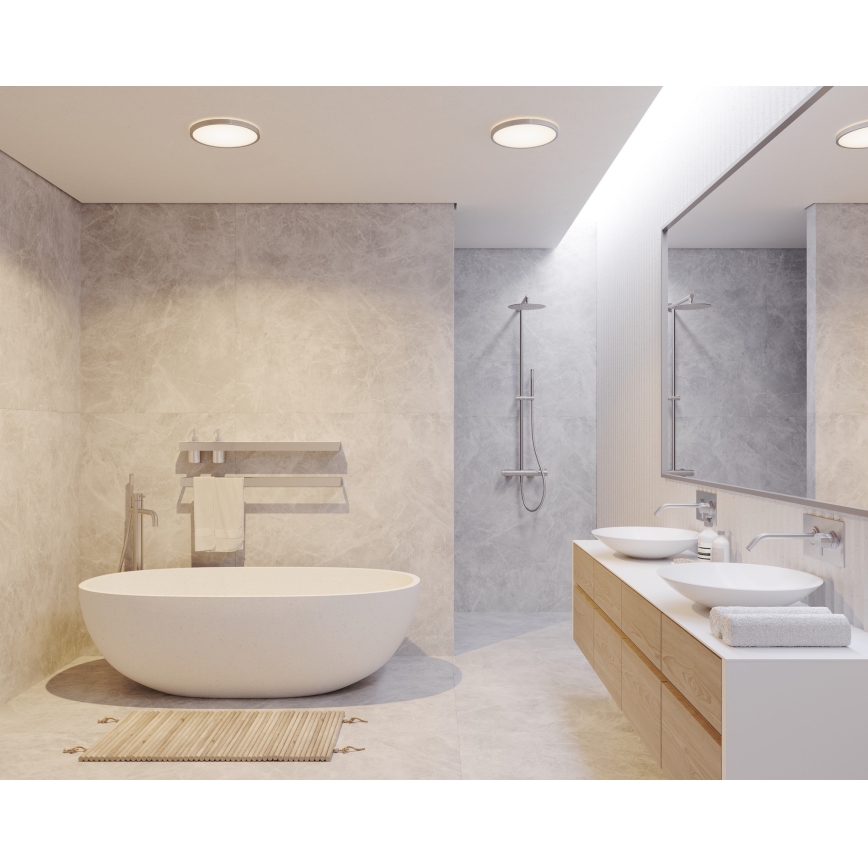Nordlux - ściemnialna oprawa sufitowa LED do łazienki OJA LED/19W/230V 3000/4000K IP54 śr. 43 cm