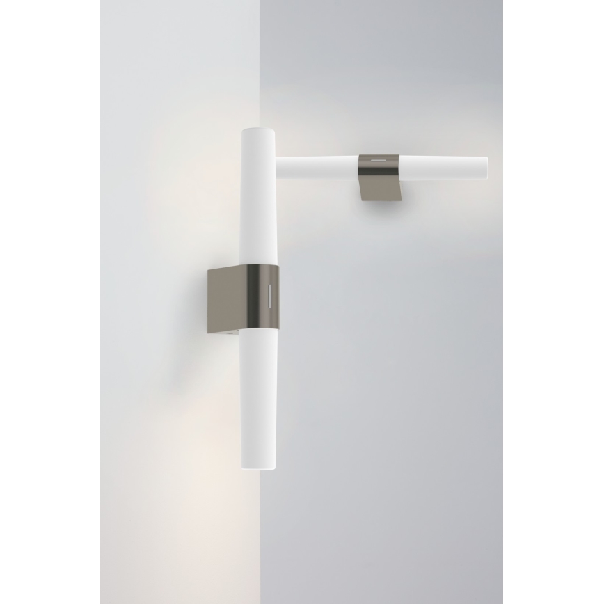 Nordlux - Ściemniane oświetlenie lustra łazienkowego LED HELVA LED/9,5W/230V IP44 3000/4000K CRI 90 matowy chrom