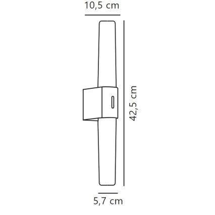 Nordlux - Ściemniane oświetlenie lustra łazienkowego LED HELVA LED/9,5W/230V IP44 3000/4000K CRI 90 matowy chrom