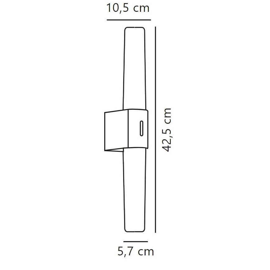 Nordlux - Ściemniane oświetlenie lustra łazienkowego LED HELVA LED/9,5W/230V IP44 3000/4000K CRI 90 matowy chrom