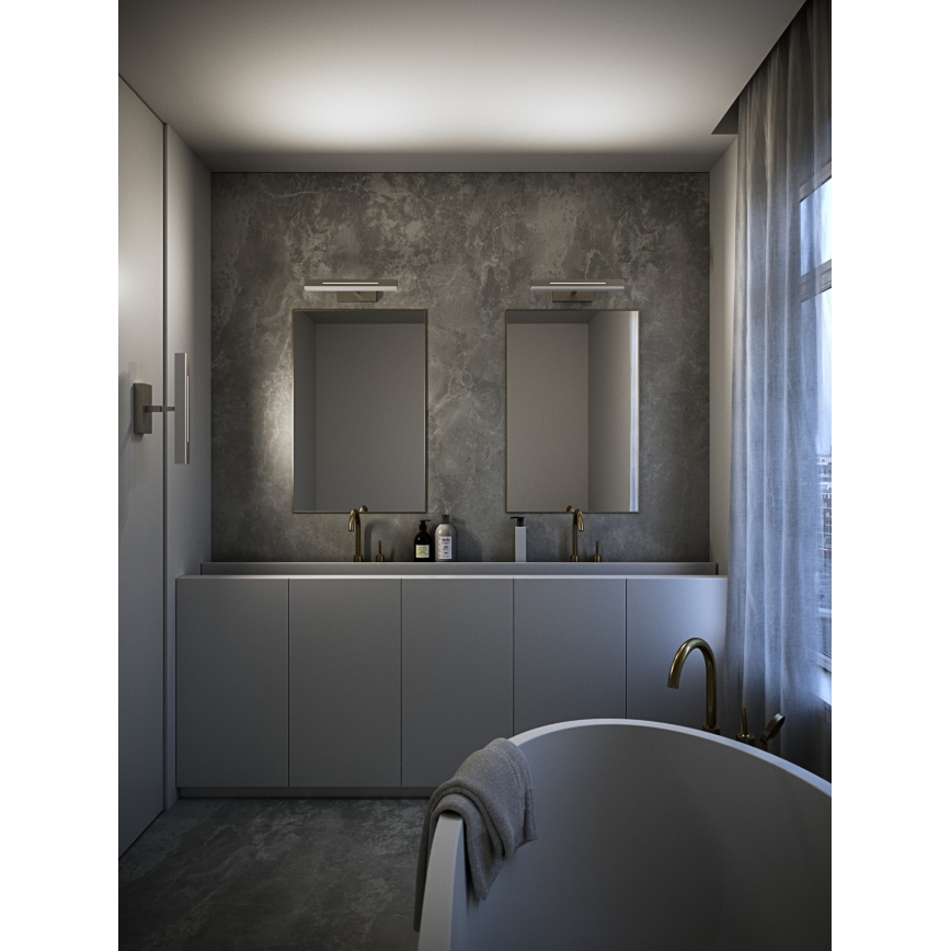 Nordlux - Ściemniane oświetlenie lustra łazienkowego LED OTIS LED/14W/230V IP44 40 cm srebrne
