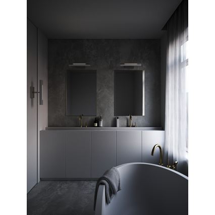 Nordlux - Ściemniane oświetlenie lustra łazienkowego LED OTIS LED/14W/230V IP44 40 cm srebrne