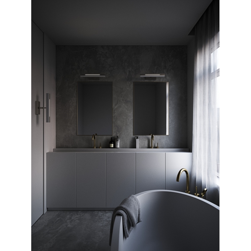 Nordlux - Ściemniane oświetlenie lustra łazienkowego LED OTIS LED/14W/230V IP44 40 cm matowy chrom