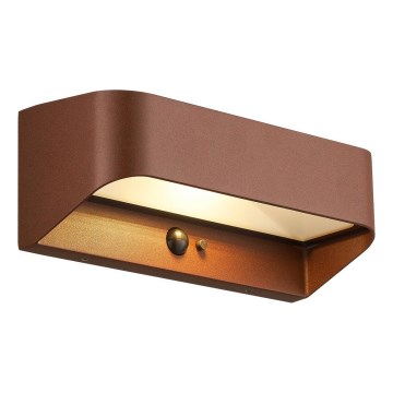 Nordlux - Solarna lampa LED z czujnikiem MARCELLIO LED/5W/5V IP54 2200 mAh brązowa