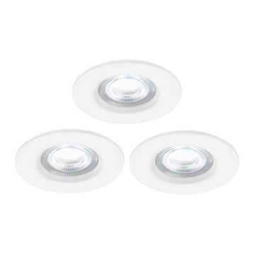 Nordlux - ZESTAW 3x LED RGB Ściemnialna łazienkowa oprawa wpuszczana DON SMART LED/4,7W/230V 2200-6500K IP65