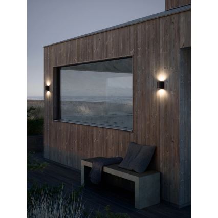 Nordlux - Zewnętrzny kinkiet LED CANTO 2xLED/6W/230V IP44 czarny