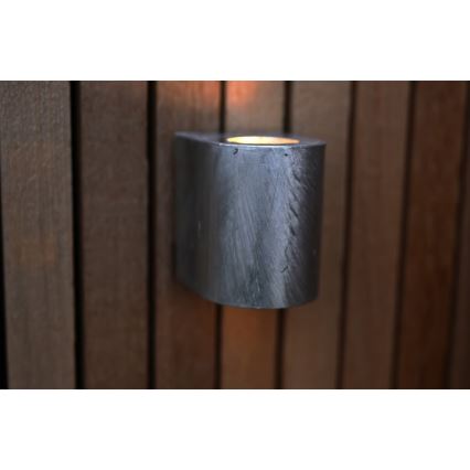 Nordlux - Zewnętrzny kinkiet LED CANTO 2xLED/6W/230V IP44 srebrny
