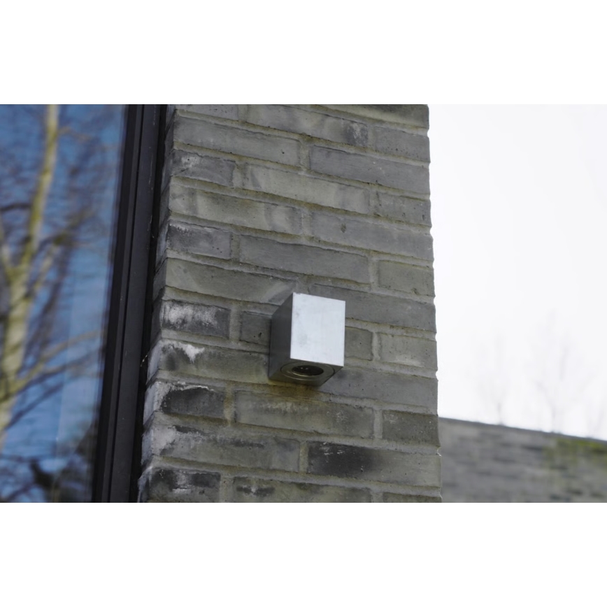 Nordlux - Zewnętrzny kinkiet LED CANTO 2xLED/6W/230V IP44 srebrny