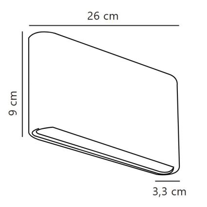 Nordlux - Zewnętrzny kinkiet LED KINVER LED/10W/230V IP54 biały