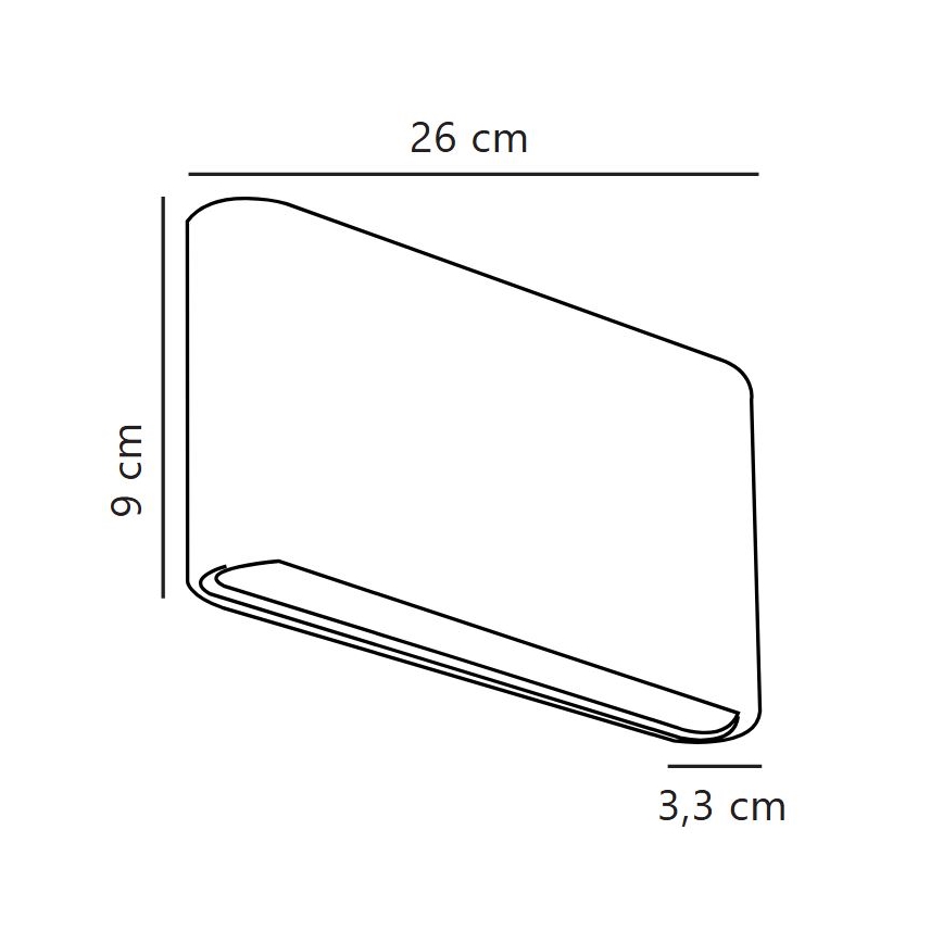 Nordlux - Zewnętrzny kinkiet LED KINVER LED/10W/230V IP54 biały