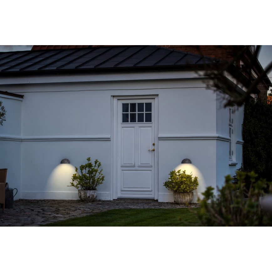 Nordlux - Zewnętrzny kinkiet SCORPIUS 1xE27/60W/230V IP33 srebrny