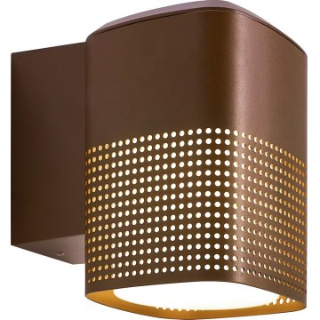 Nordlux - Zewnętrzny kinkiet SIDARA 1xE27/15W/230V IP54 brązowy