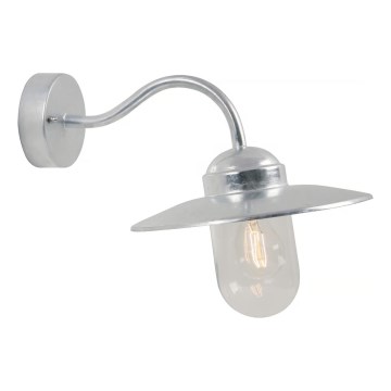 Nordlux - zewnętrzny nástěnní lampa LUXEMBOURG 1xE27/60W/230V IP54 srebrny