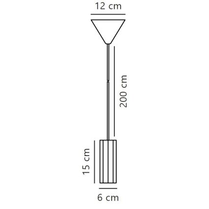 Nordlux - Żyrandol na lince ALANIS 1xGU10/15W/230V