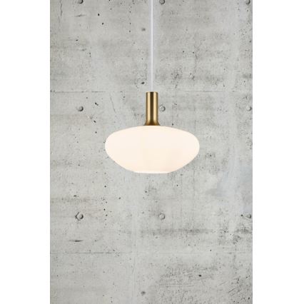 Nordlux - Żyrandol na lince ALTON 1xE27/60W/230V biały/czarny/mosiądz