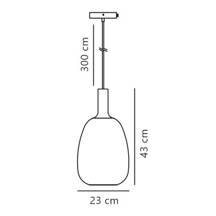 Nordlux - Żyrandol na lince ALTON 1xE27/60W/230V czarny