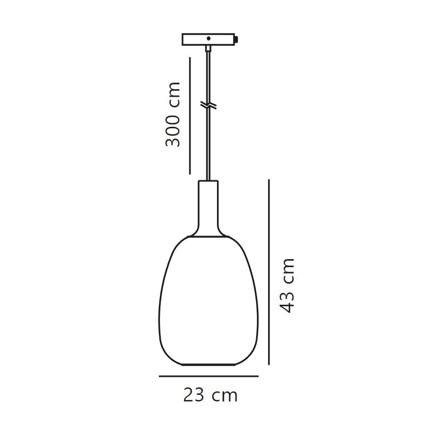Nordlux - Żyrandol na lince ALTON 1xE27/60W/230V czarny