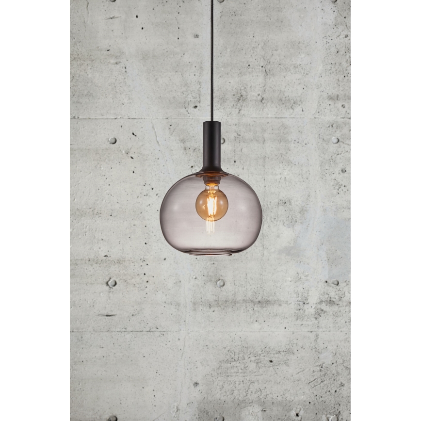 Nordlux - Żyrandol na lince ALTON 1xE27/60W/230V czarny