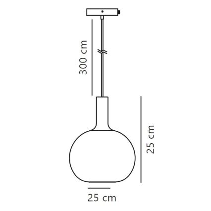 Nordlux - Żyrandol na lince ALTON 1xE27/60W/230V czarny