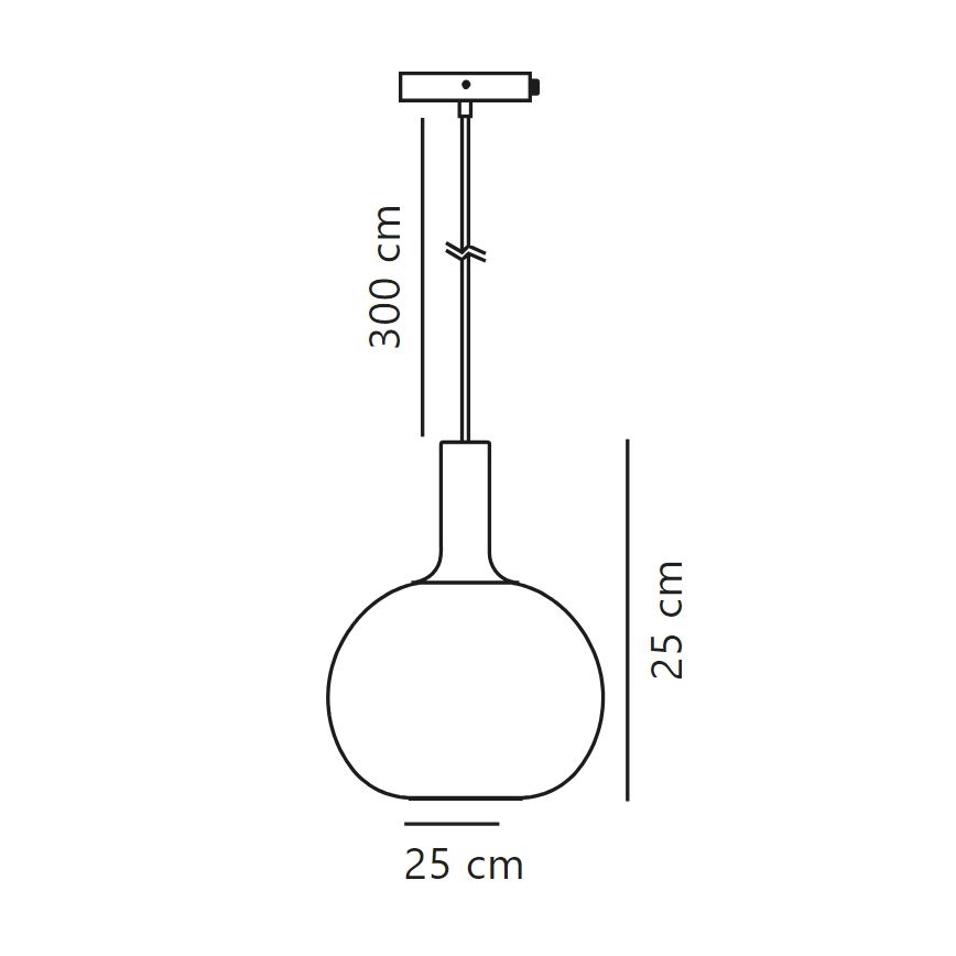 Nordlux - Żyrandol na lince ALTON 1xE27/60W/230V czarny