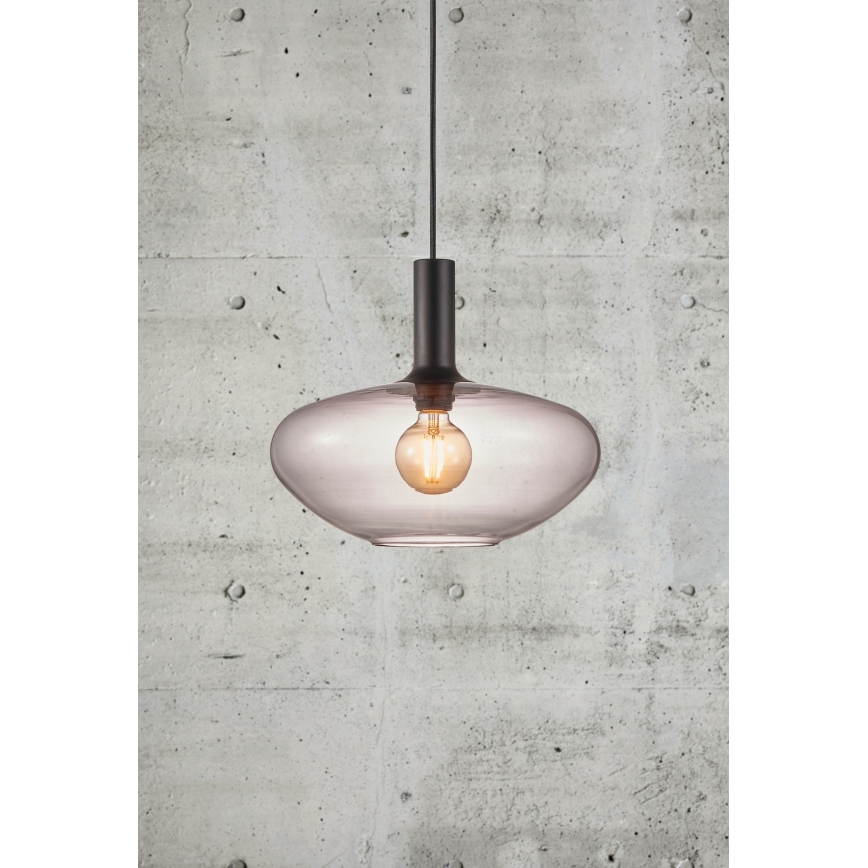 Nordlux - Żyrandol na lince ALTON 1xE27/60W/230V czarny