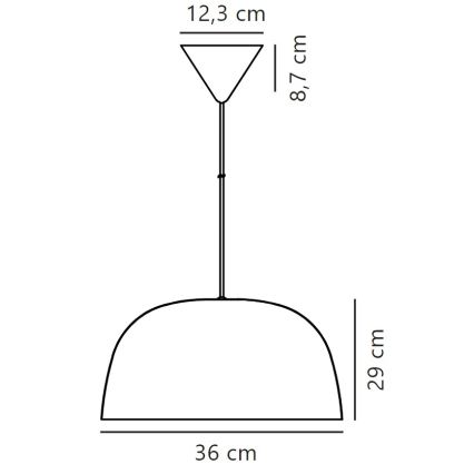 Nordlux - Żyrandol na lince CERA 1xE27/60W/230V złoty