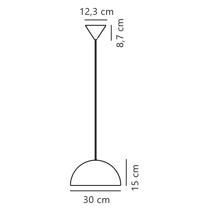 Nordlux - Żyrandol na lince ELLEN 1xE27/40W/230V biały
