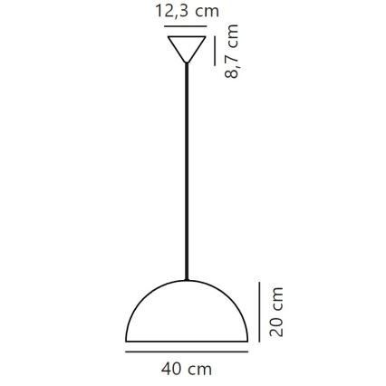 Nordlux - Żyrandol na lince ELLEN 1xE27/40W/230V