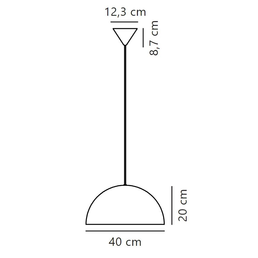 Nordlux - Żyrandol na lince ELLEN 1xE27/40W/230V