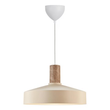 Nordlux - Żyrandol na lince ELVAS 1xE27/60W/230V śr. 37,5 cm beżowy