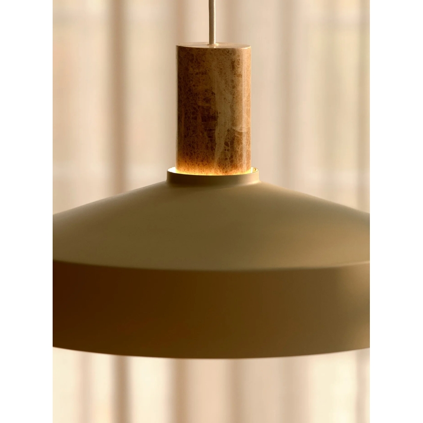 Nordlux - Żyrandol na lince ELVAS 1xE27/60W/230V śr. 37,5 cm beżowy