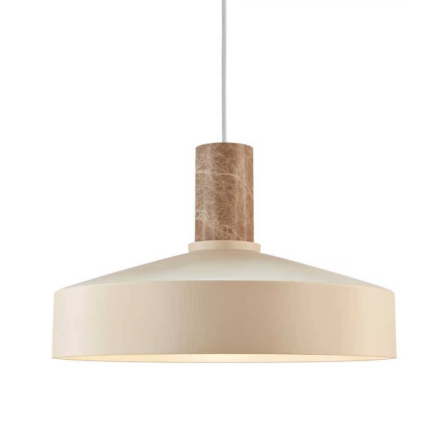 Nordlux - Żyrandol na lince ELVAS 1xE27/60W/230V śr. 37,5 cm beżowy
