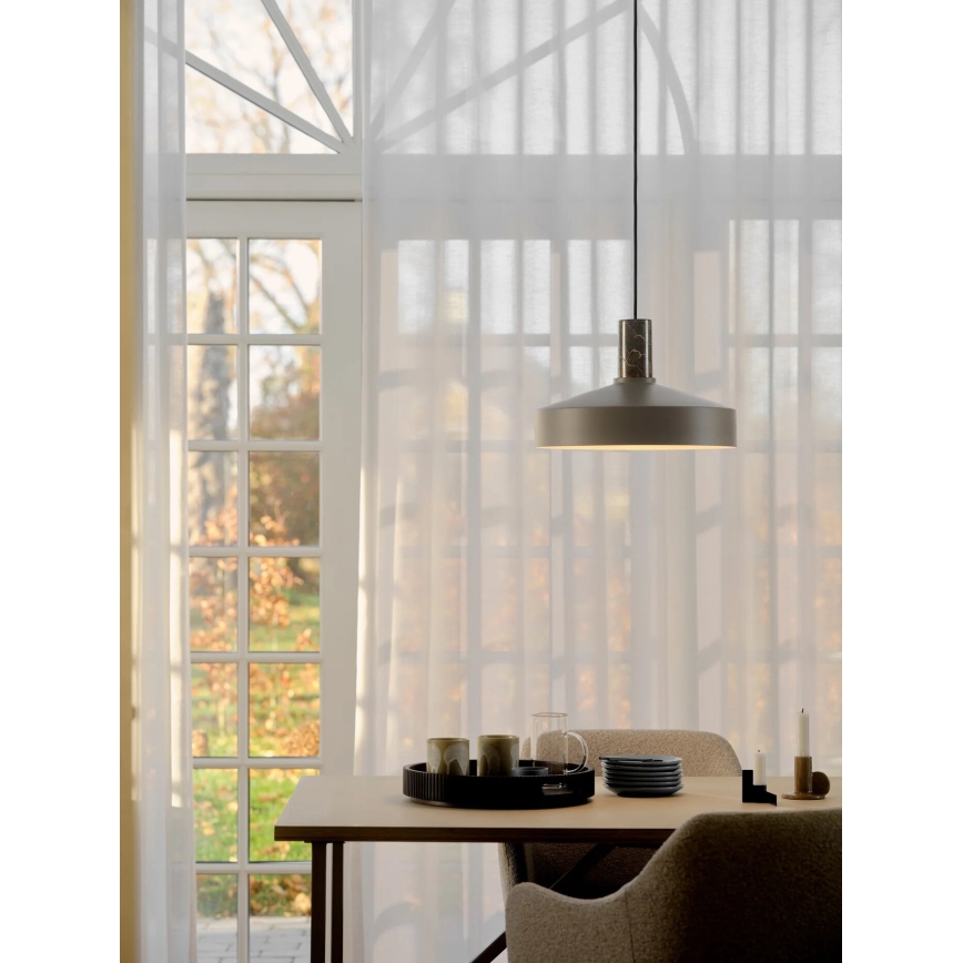 Nordlux - Żyrandol na lince ELVAS 1xE27/60W/230V śr. 37,5 cm brązowy