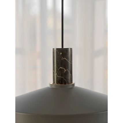 Nordlux - Żyrandol na lince ELVAS 1xE27/60W/230V śr. 37,5 cm brązowy