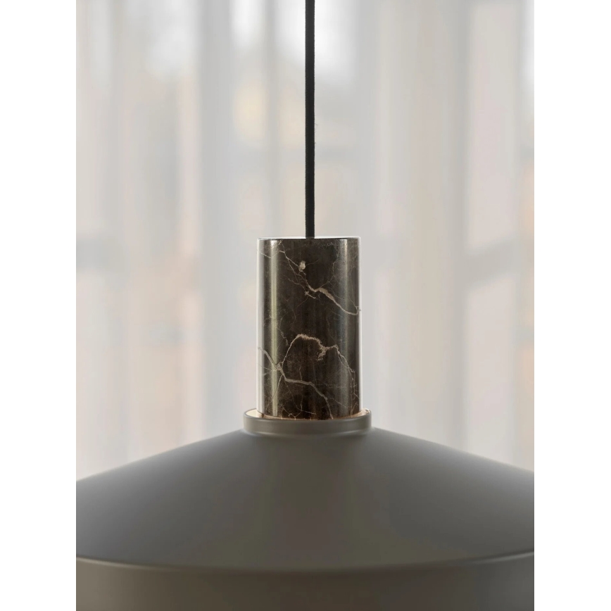 Nordlux - Żyrandol na lince ELVAS 1xE27/60W/230V śr. 37,5 cm brązowy