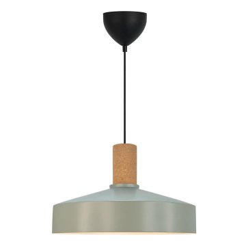 Nordlux - Żyrandol na lince ELVAS 1xE27/60W/230V śr. 37,5 cm zielony