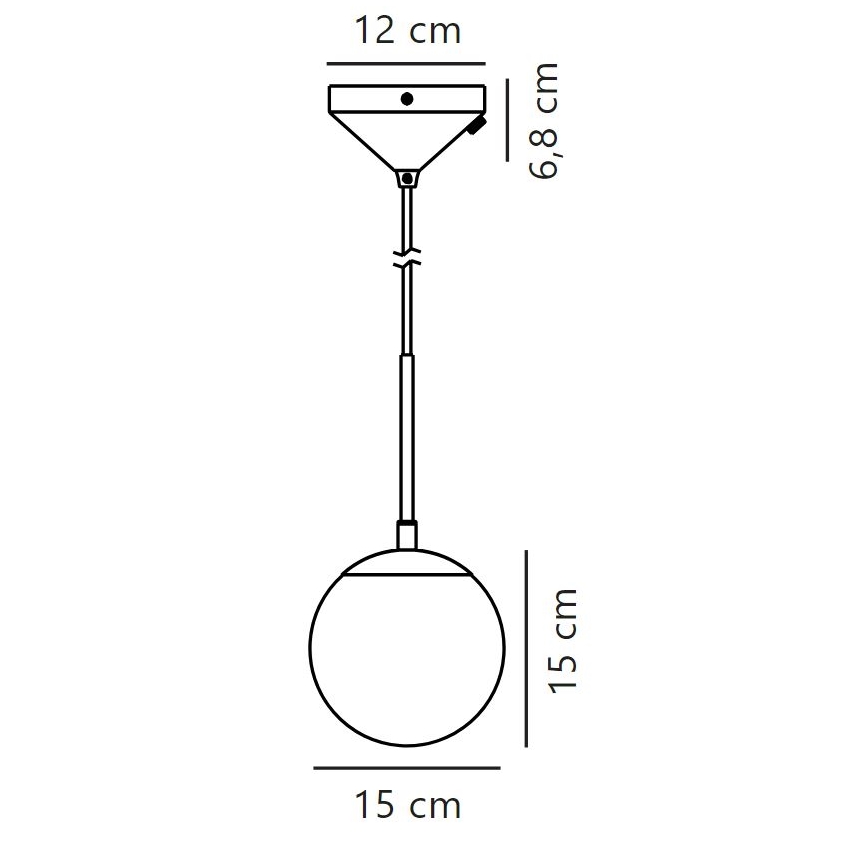 Nordlux - Żyrandol na lince GRANT 1xE14/15W/230V śr. 15 cm