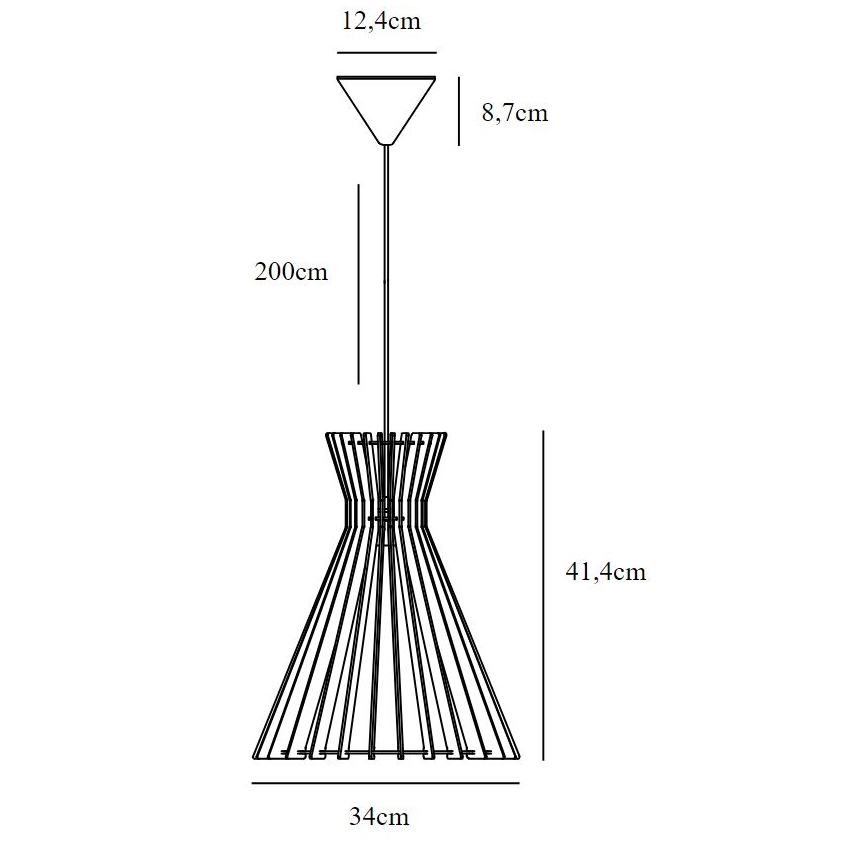 Nordlux - Żyrandol na lince GROA 1xE27/60W/230V
