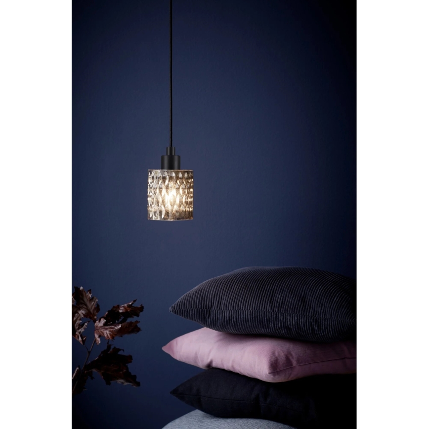 Nordlux - Żyrandol na lince HOLLYWOOD 1xE27/60W/230V dymny