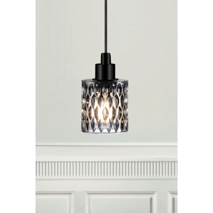 Nordlux - Żyrandol na lince HOLLYWOOD 1xE27/60W/230V dymny