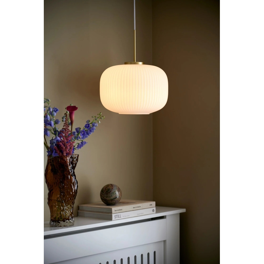 Nordlux - Żyrandol na lince MILFORD 1xE27/40W/230V śr. 30 cm biały