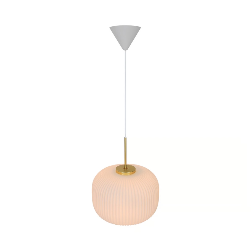 Nordlux - Żyrandol na lince MILFORD 1xE27/40W/230V śr. 30 cm biały